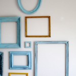 Decorating with empty picture frames