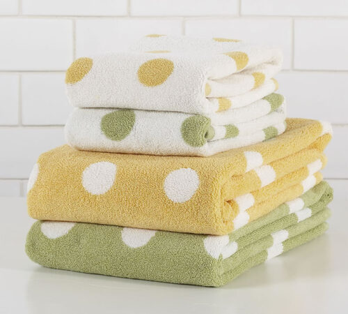 Pottery Barn Polkadot Towels