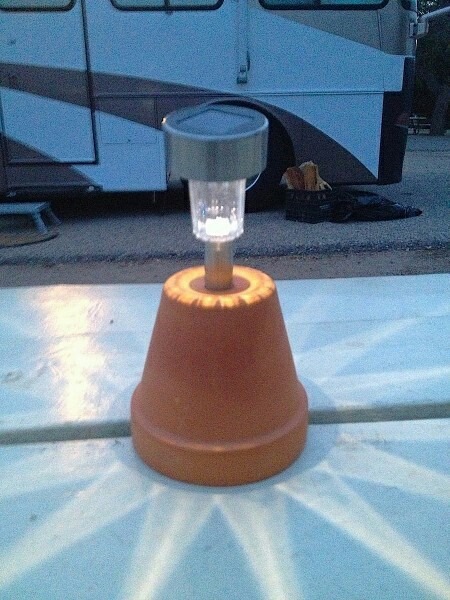 upside down solar light