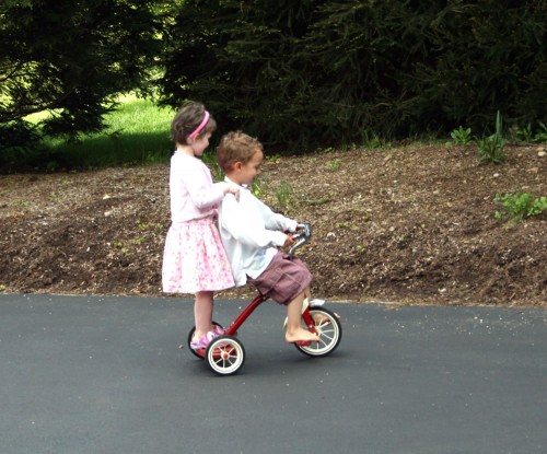 kids on bikes