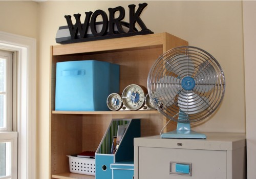 Vintage Fan on Vintage File Cabinet