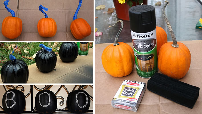 Chalkboard Pumpkins