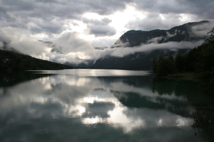 silver sky reflected