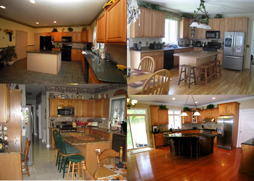 kitchens with awkward spaces above cabinets