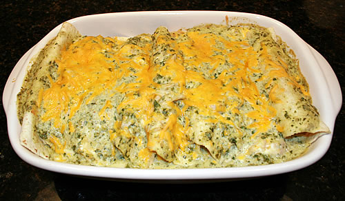 The Best Verde Turkey Enchiladas Ever!