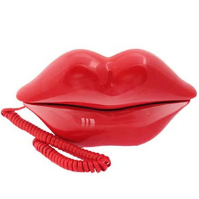 red lip phone