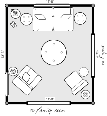 living room furniture layout