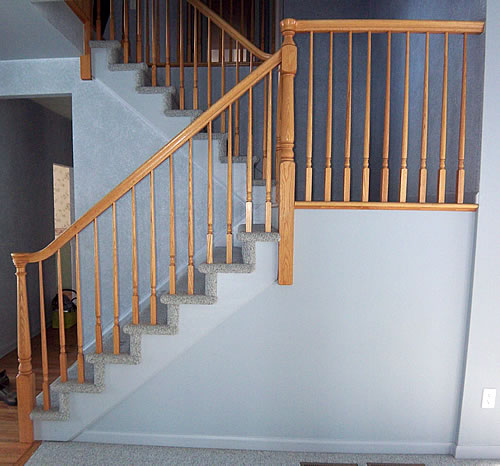 DIY Carpeted Stairs Before