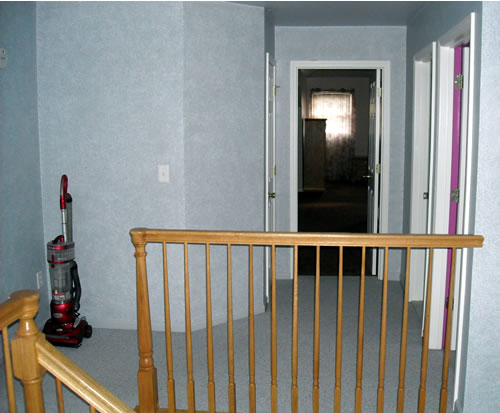 upstairs hallway before