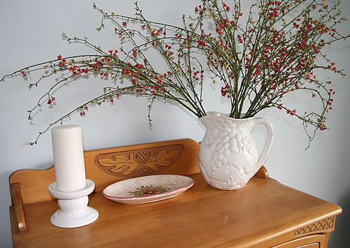 dresser in guest room