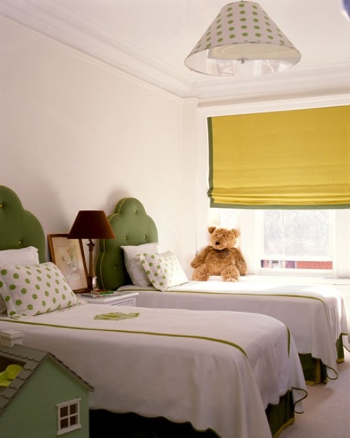yellow and green gender neutral kids rooms