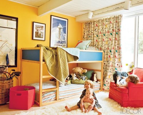 primary colors gender neutral kids room