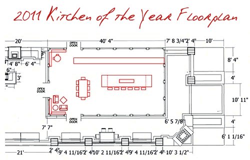 Kitchen of the Year 2011 Floor Plan