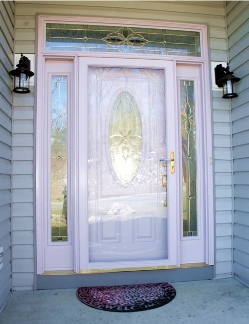 pink front door