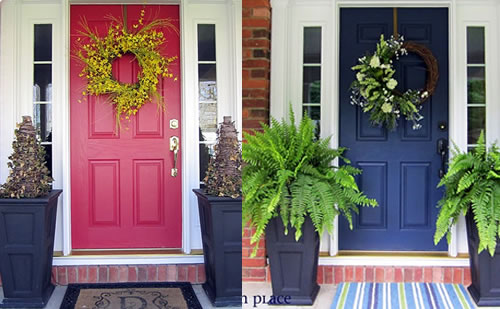 On Sutton Place Red and Blue Door