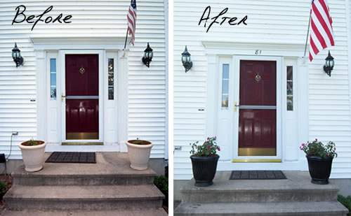 staged front door