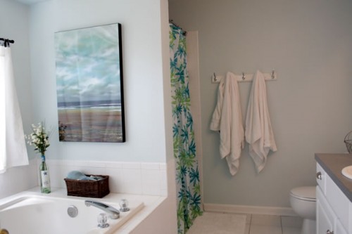 pale blue master bathroom