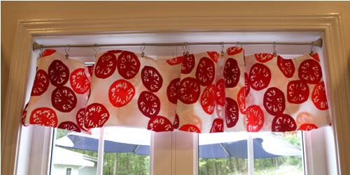 dishtowel curtains