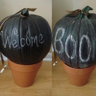 chalkboard pumpkin