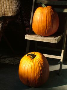 porch pumpkins