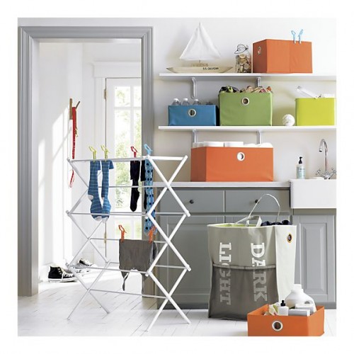 crate and barrel laundry totes