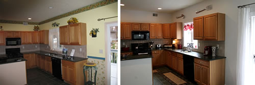 kitchen before and after