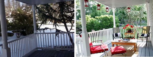porch before and after