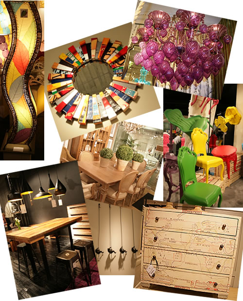 interior design montage from Las Vegas Winter Market 2012