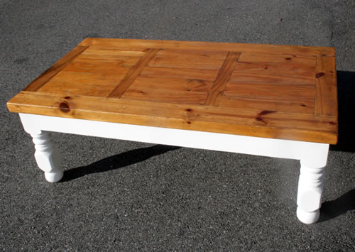 Upcycled pine store coffee table