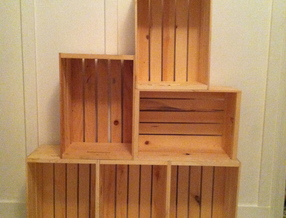 crate book shelf