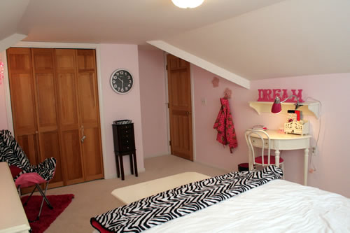 pink zebra glam room after