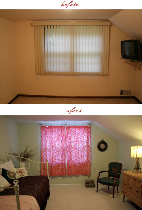 guest room before and after