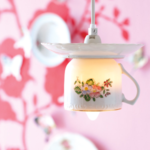 Tea Cup hanging pendent light