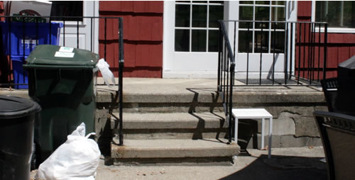 old concrete steps