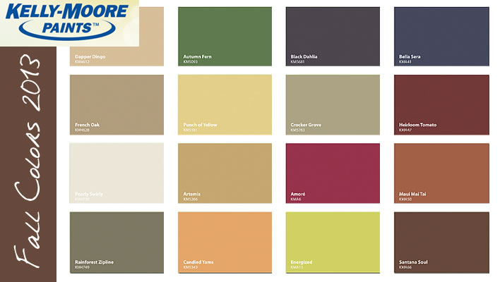 Kelly Moore Paint Color Chart