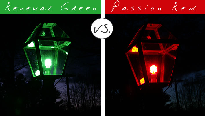 mood lights red light post vs green light post