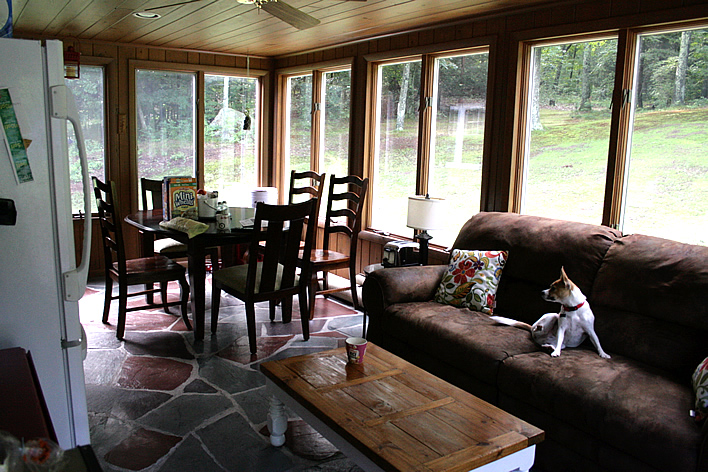 Living on the porch during a kitchen renovation