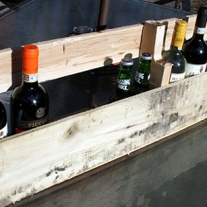 DIY wine rack upcycled from a pallet DIY #yourhomeonlybetter