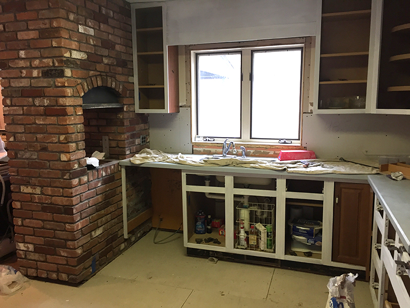 kitchen renovation - progress shot