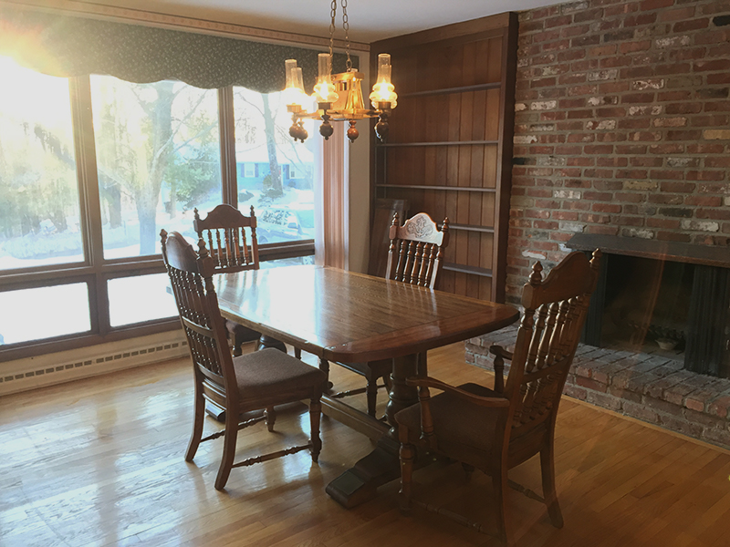 Dining Room Turned Dog-Friendly Living Room