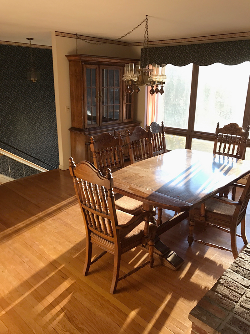 Dining Room Turned Dog-Friendly Living Room