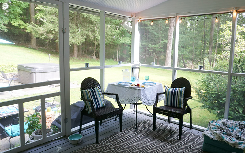 screened porch fixer upper