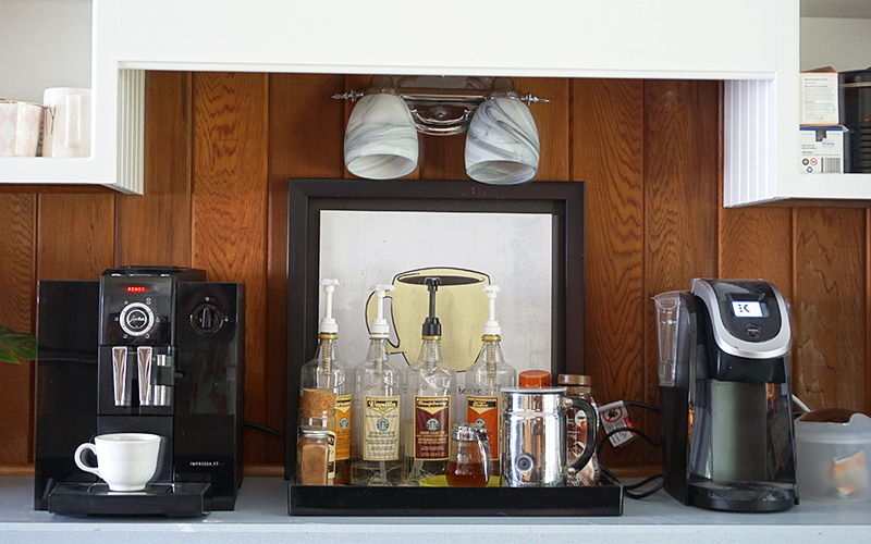 How to Build a Coffee Bar at Home and Drink Coffee in your Pajamas