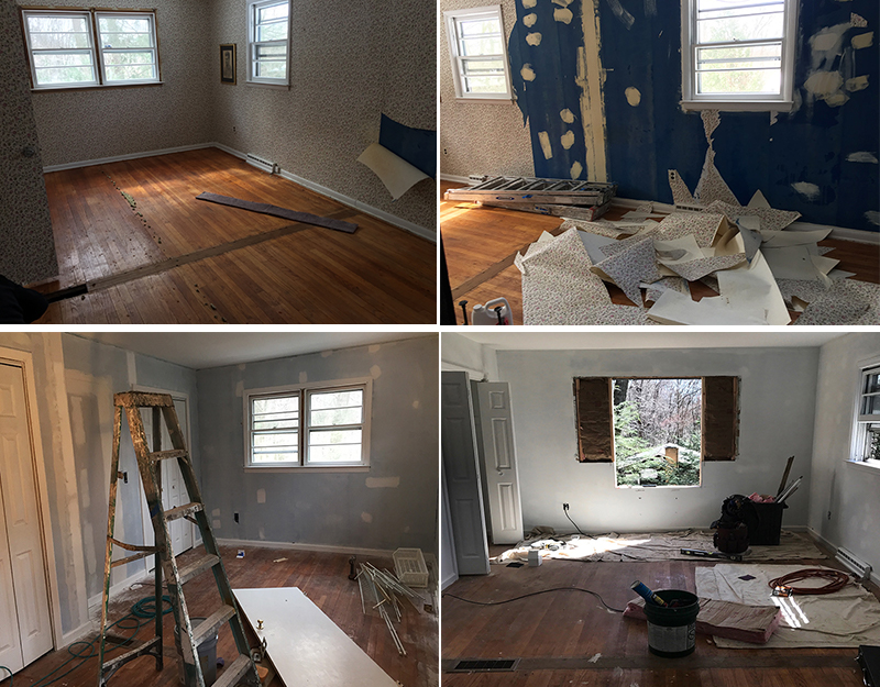 teen bedroom renovation and cleanup