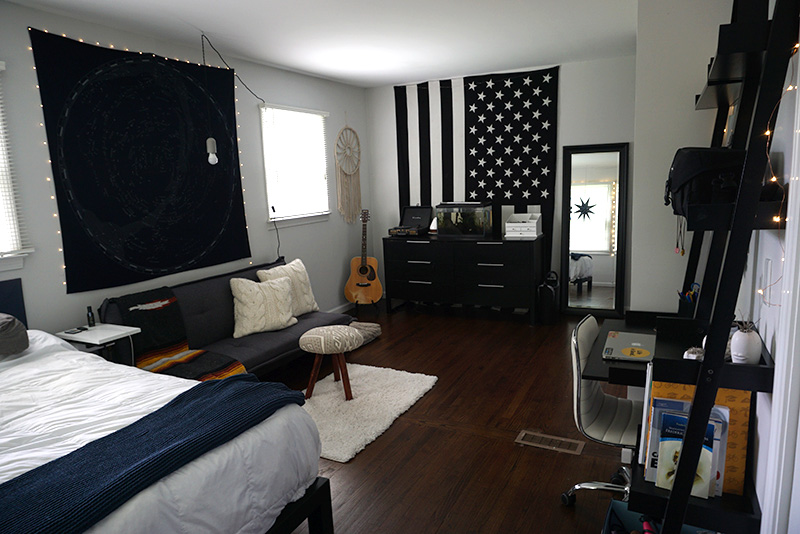 teen bedroom renovation and cleanup