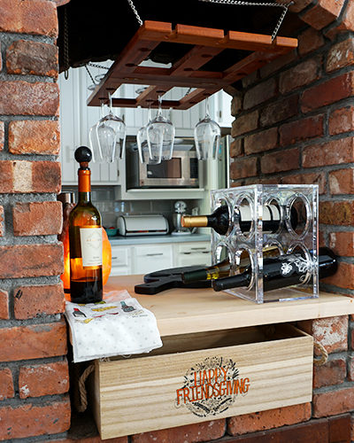 A DIY Repurposed Wine Bar